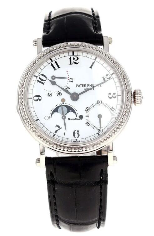 Cheapest Patek Philippe 5015 Power Reserve Moon Watches Prcies Replica 5015G White Gold